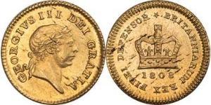 1/3 Guinea Vereinigtes Königreich von Großbritannien und Irland (1801-1922) Gold Georg III (1738-1820)