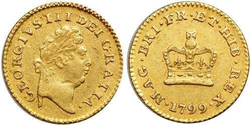 1/3 Guinea Regno Unito di Gran Bretagna (1707-1801) Oro Giorgio III (1738-1820)