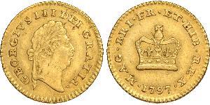 1/3 Guinea 大不列顛王國 (1707 - 1800) 金 喬治三世 (1738-1820)
