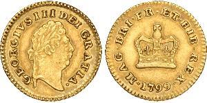 1/3 Guinea 大不列顛王國 (1707 - 1800) 金 喬治三世 (1738-1820)
