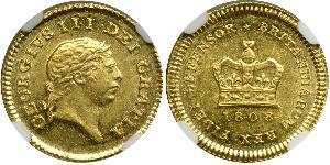 1/3 Guinea 大不列颠及爱尔兰联合王国 (1801 - 1922) 金 喬治三世 (1738-1820)