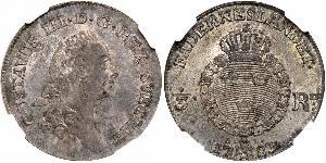 1/3 Riksdaler 瑞典 銀 古斯塔夫三世 (1746 - 1792)