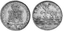 1/3 Thaler Anhalt-Köthen (1603 -1853) Argento Augusto Luigi di Anhalt-Köthen(1697 – 1755)