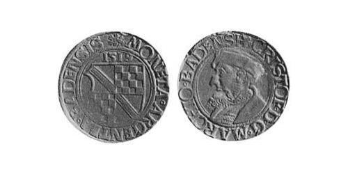 1/3 Thaler Margraviato di Baden (1112 - 1803) Argento 