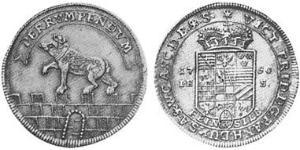 1/3 Thaler Anhalt-Bernburg (1603 - 1863) Plata Victor Frederick, Prince of Anhalt-Bernburg (1700 – 1765)