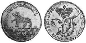 1/3 Thaler Anhalt-Bernburg (1603 - 1863) Silber Viktor II. Friedrich (Anhalt-Bernburg)(1700 – 1765)