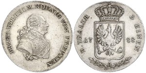 1/3 Thaler Königreich Preußen (1701-1918) Silber Friedrich Wilhelm II. (Preußen)