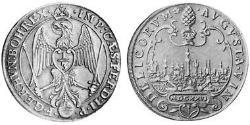 1/3 Thaler Imperial City of Augsburg (1276 - 1803) Silver Ferdinand II, Holy Roman Emperor  (1578 -1637)