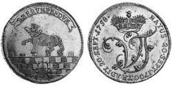 1/3 Thaler Anhalt-Bernburg (1603 - 1863) 銀 Victor Frederick, Prince of Anhalt-Bernburg (1700 – 1765)