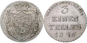1/3 Thaler 奥尔登堡大公国 (1814 - 1918) 銀 威廉 (奥尔登堡)