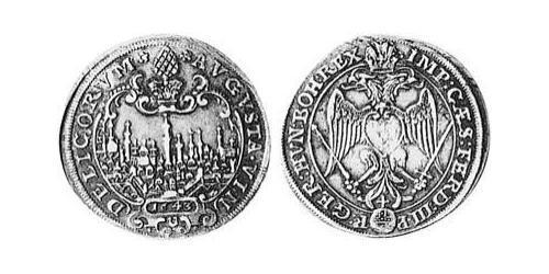 1/3 Талер Аугсбург (1276 - 1803) Серебро Ferdinand II, Holy Roman Emperor  (1578 -1637)
