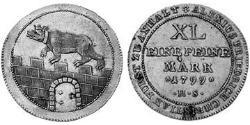 1/3 Талер Ангальт-Бернбург (1603 - 1863) Срібло Alexius Frederick Christian, Duke of Anhalt-Bernburg (1767 – 1834)