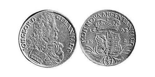 1/3 Талер Ангальт-Дессау (1603 -1863) Срібло John George II, Prince of Anhalt-Dessau (1627 – 1693)