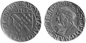 1/3 Талер Баден (маркграфство) (1112 - 1803) Срібло 