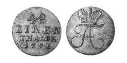 1/48 Thaler Anhalt-Bernburg (1603 - 1863) Argento Federico Alberto di Anhalt-Bernburg(1735 – 1796)