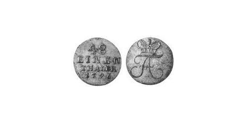 1/48 Thaler Anhalt-Bernburg (1603 - 1863) 銀 Frederick Albert, Prince of Anhalt-Bernburg (1735 – 1796)