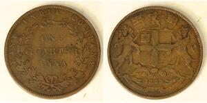 1/4 Anna Britisch-Indien (1858-1947) Kupfer 
