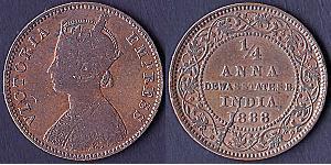 1/4 Anna Britisch-Indien (1858-1947)  Victoria (1819 - 1901)