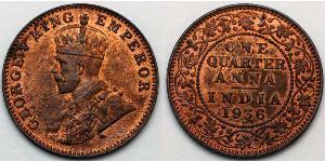 1/4 Anna Britisch-Indien (1858-1947)  George V (1865-1936)
