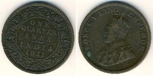 1/4 Anna Raj Britannico (1858-1947)  Giorgio V (1865-1936)