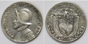 1/4 Balboa Panamá Plata Vasco Núñez de Balboa (1475 – 1519)