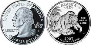 1/4 Dollar Vereinigten Staaten von Amerika (1776 - ) Kupfer/Nickel 