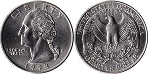 1/4 Dollar Vereinigten Staaten von Amerika (1776 - ) Kupfer/Nickel George Washington