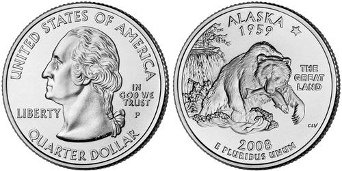 1/4 Dollar Vereinigten Staaten von Amerika (1776 - ) Kupfer/Nickel 