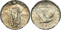 1/4 Dollar Vereinigten Staaten von Amerika (1776 - ) Silber 