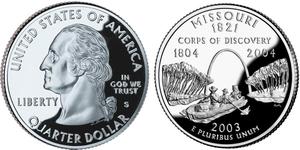 1/4 Dollar Vereinigten Staaten von Amerika (1776 - ) Silber George Washington