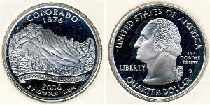 1/4 Dollar Vereinigten Staaten von Amerika (1776 - ) Silber George Washington