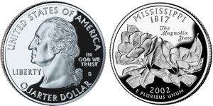 1/4 Dollar Vereinigten Staaten von Amerika (1776 - ) Silber George Washington