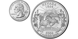 1/4 Dollar Vereinigten Staaten von Amerika (1776 - ) Silber George Washington