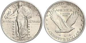 1/4 Dollar Vereinigten Staaten von Amerika (1776 - ) Silber 