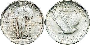 1/4 Dollar Vereinigten Staaten von Amerika (1776 - ) Silber 