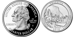 1/4 Dollar Vereinigten Staaten von Amerika (1776 - ) Silber George Washington