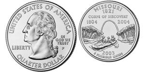 1/4 Dollar Vereinigten Staaten von Amerika (1776 - ) Silber George Washington