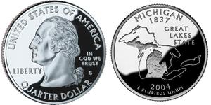 1/4 Dollar Vereinigten Staaten von Amerika (1776 - ) Silber George Washington
