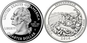 1/4 Dollar Vereinigten Staaten von Amerika (1776 - ) Silber George Washington