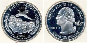 1/4 Dollar Vereinigten Staaten von Amerika (1776 - ) Silber George Washington