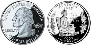 1/4 Dollar Vereinigten Staaten von Amerika (1776 - ) Silber George Washington