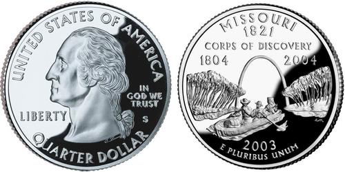 1/4 Dollar Vereinigten Staaten von Amerika (1776 - ) Silber George Washington