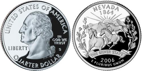 1/4 Dollar Vereinigten Staaten von Amerika (1776 - ) Silber George Washington