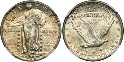 1/4 Dollar Vereinigten Staaten von Amerika (1776 - ) Silber 