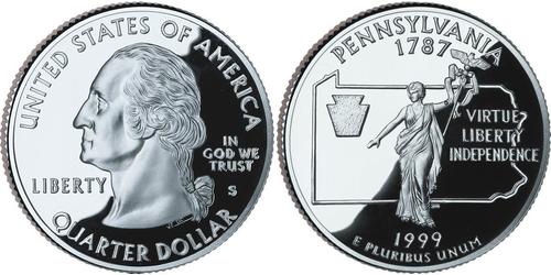 1/4 Dollar Vereinigten Staaten von Amerika (1776 - ) Silber George Washington