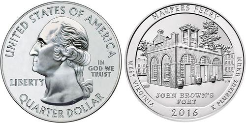 1/4 Dollar Vereinigten Staaten von Amerika (1776 - ) Silber George Washington