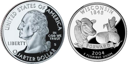 1/4 Dollar Vereinigten Staaten von Amerika (1776 - ) Silber George Washington