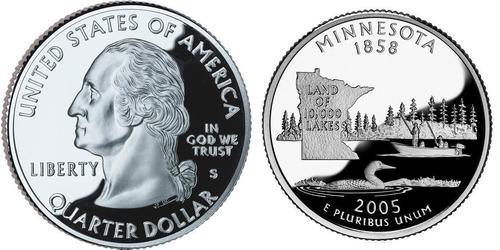 1/4 Dollar Vereinigten Staaten von Amerika (1776 - ) Silber George Washington