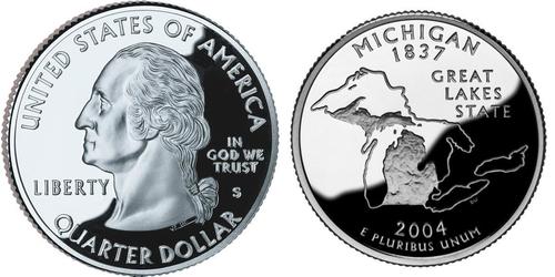 1/4 Dollar Vereinigten Staaten von Amerika (1776 - ) Silber George Washington