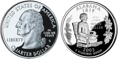 1/4 Dollar Vereinigten Staaten von Amerika (1776 - ) Silber George Washington